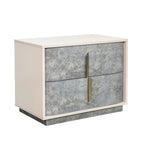 Pavira Stone 2-Drawer Nightstand - Ornate Home