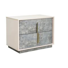 Pavira Stone 2-Drawer Nightstand - Ornate Home
