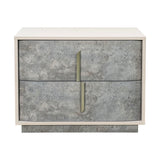 Pavira Stone 2-Drawer Nightstand - Ornate Home