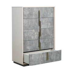 Pavira Stone 5-Drawer Chest - Ornate Home