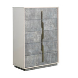 Pavira Stone 5-Drawer Chest - Ornate Home