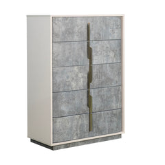 Pavira Stone 5-Drawer Chest - Ornate Home