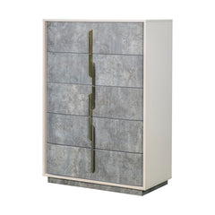 Pavira Stone 5-Drawer Chest - Ornate Home