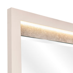 Pavira Stone Dresser Mirror with LED Lights - Ornate Home