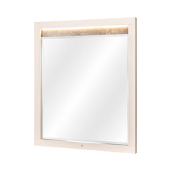 Pavira Stone Dresser Mirror with LED Lights - Ornate Home