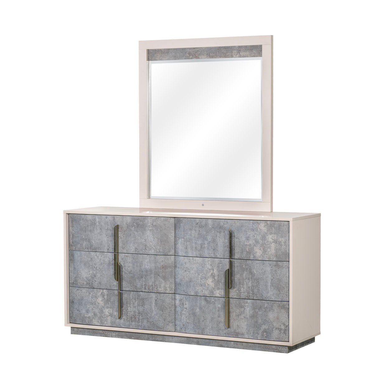 Pavira Stone Dresser with Mirror - Ornate Home