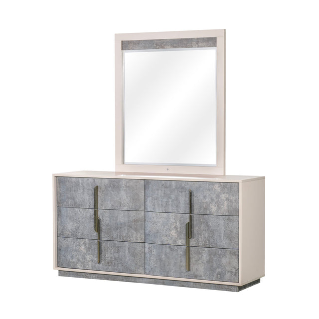 Pavira Stone Dresser with Mirror - Ornate Home
