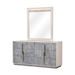 Pavira Stone Dresser with Mirror - Ornate Home