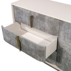 Pavira Stone Dresser with Mirror - Ornate Home
