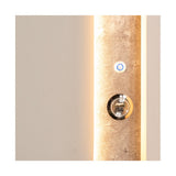 Pavira Stone/Taupe Bed with LED Lights - Ornate Home