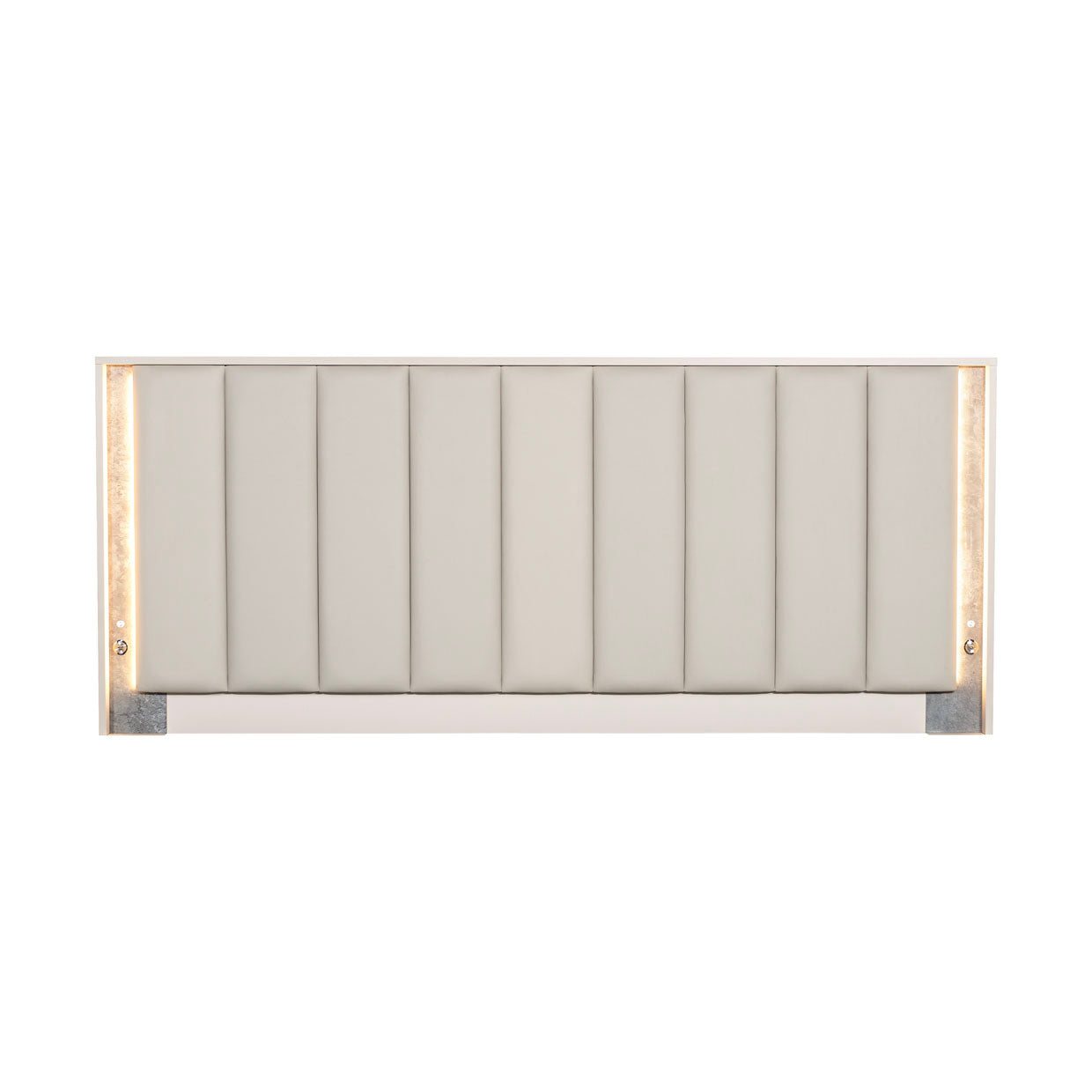 Pavira Stone/Taupe Bed with LED Lights - Ornate Home