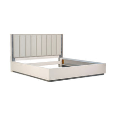 Pavira Stone/Taupe Bed with LED Lights - Ornate Home