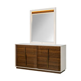 Pavira Walnut Dresser with Mirror