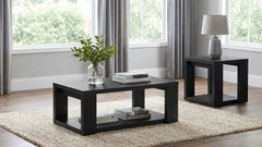 Pavone Black Coffee Table - Ornate Home