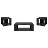 Pavone Black Coffee Table Set - Ornate Home