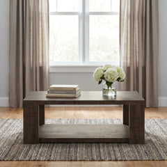 Pavone Dark Rustic Mango Coffee Table - Ornate Home