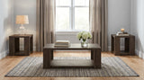 Pavone Dark Rustic Mango Coffee Table Set - Ornate Home