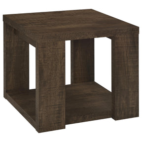 Pavone Dark Rustic Mango End Table - Ornate Home