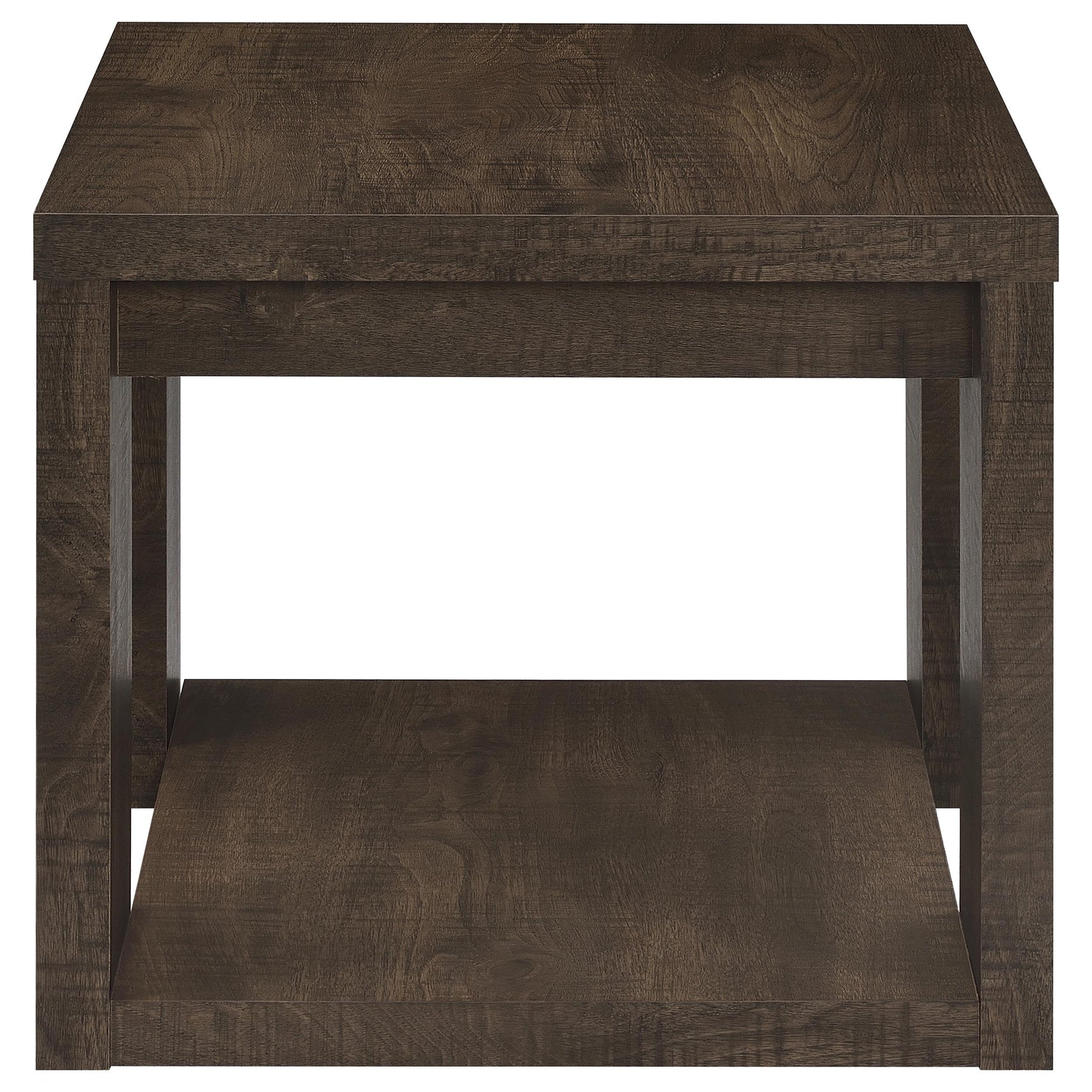 Pavone Dark Rustic Mango End Table - Ornate Home