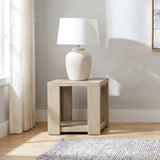 Pavone Latte End Table - Ornate Home