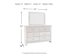 Paxberry King Panel Bedroom Set with Dresser and Mirror - Ornate Home