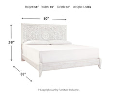 Paxberry King Panel Bedroom Set with Dresser and Mirror - Ornate Home