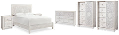 Paxberry Queen Panel Bedroom Set with Dresser, 2 Chests and 2 Nightstands - Ornate Home