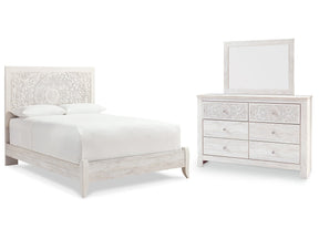 Paxberry Queen Panel Bedroom Set with Dresser and Mirror - Ornate Home