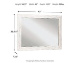 Paxberry Whitewash Bedroom Mirror (Online Special Price) - Ornate Home