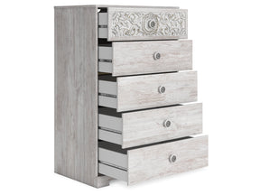 Paxberry Whitewash Chest of Drawers (Online Special Price) - Ornate Home