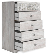 Paxberry Whitewash Chest of Drawers - Ornate Home