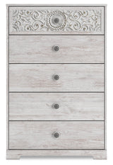 Paxberry Whitewash Chest of Drawers - Ornate Home