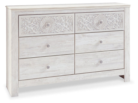 Paxberry Whitewash Dresser (40" H) - Ornate Home