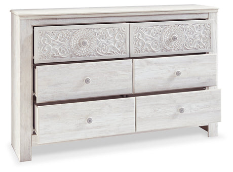 Paxberry Whitewash Dresser (40" H) - Ornate Home