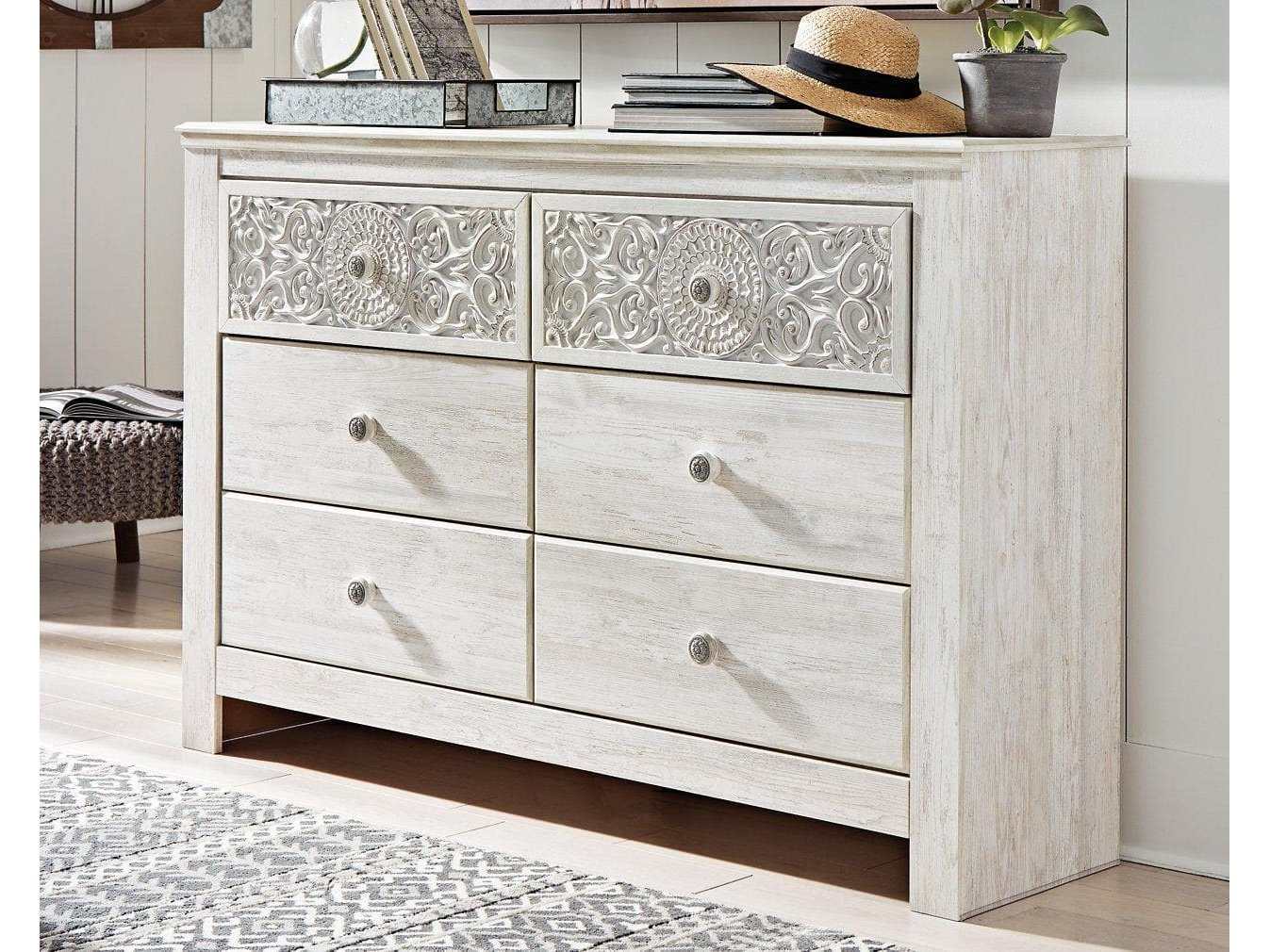 Paxberry Whitewash Dresser (Online Special Price) (40" H) - Ornate Home