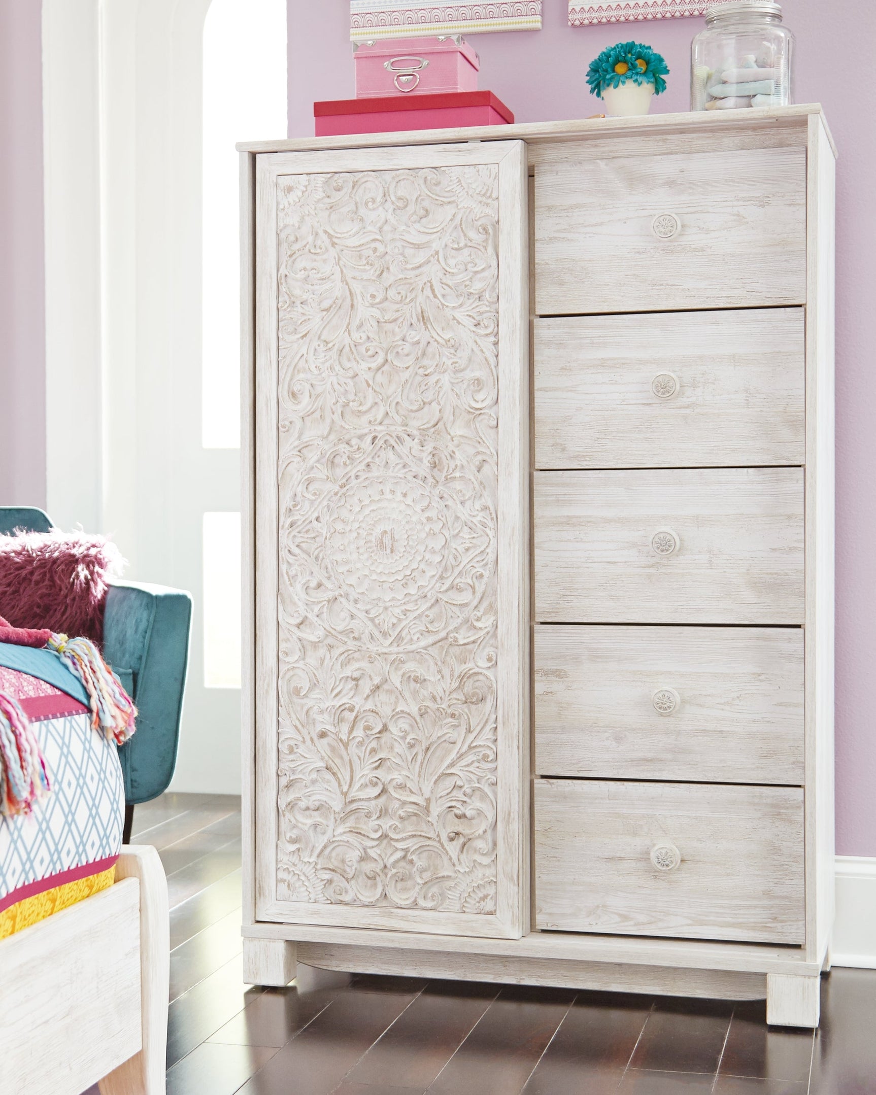 Paxberry Whitewash Dressing Chest (Online Special Price) - Ornate Home