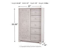 Paxberry Whitewash Dressing Chest - Ornate Home