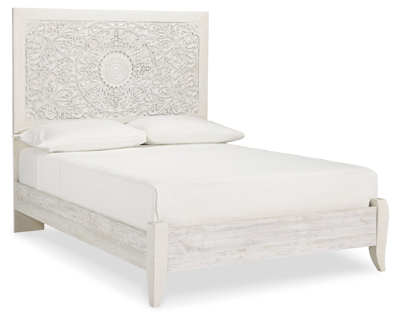 Paxberry Whitewash Full Panel Bedroom Set with Chest and Nightstand (Online Special Price) - Ornate Home