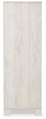 Paxberry Whitewash Full Panel Bedroom Set with Chest and Nightstand - Ornate Home