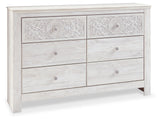 Paxberry Whitewash Full Panel Bedroom Set with Dresser and Nightstand (Online Special Price) - Ornate Home