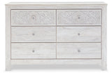Paxberry Whitewash Full Panel Bedroom Set with Dresser and Nightstand (Online Special Price) - Ornate Home