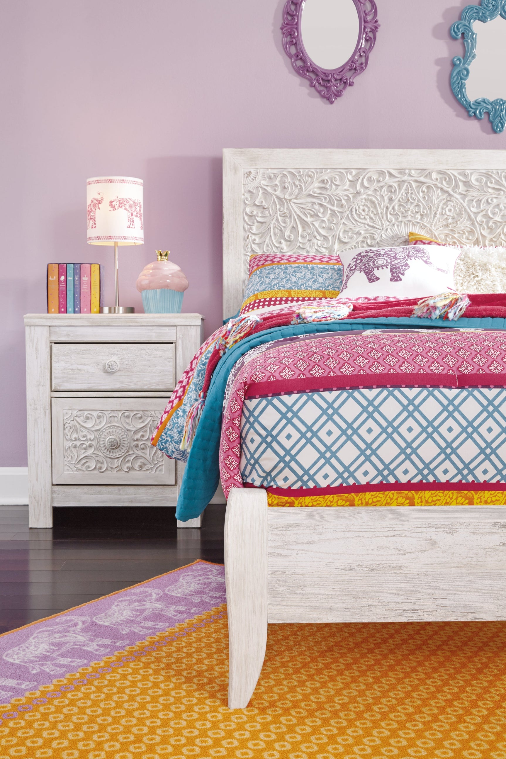 Paxberry Whitewash Full Panel Headboard (Online Special Price) - Ornate Home