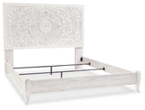 Paxberry Whitewash King Panel Bed & Chest & Nightstand - Ornate Home