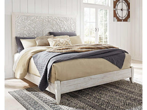 Paxberry Whitewash King Panel Bed (Online Special Price) - Ornate Home