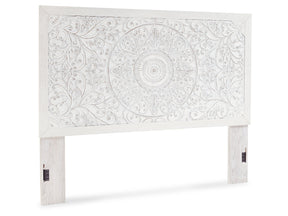 Paxberry Whitewash King Panel Headboard   B181-58 - Ornate Home