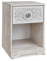 Paxberry Whitewash Nightstand (22.09" H) - Ornate Home