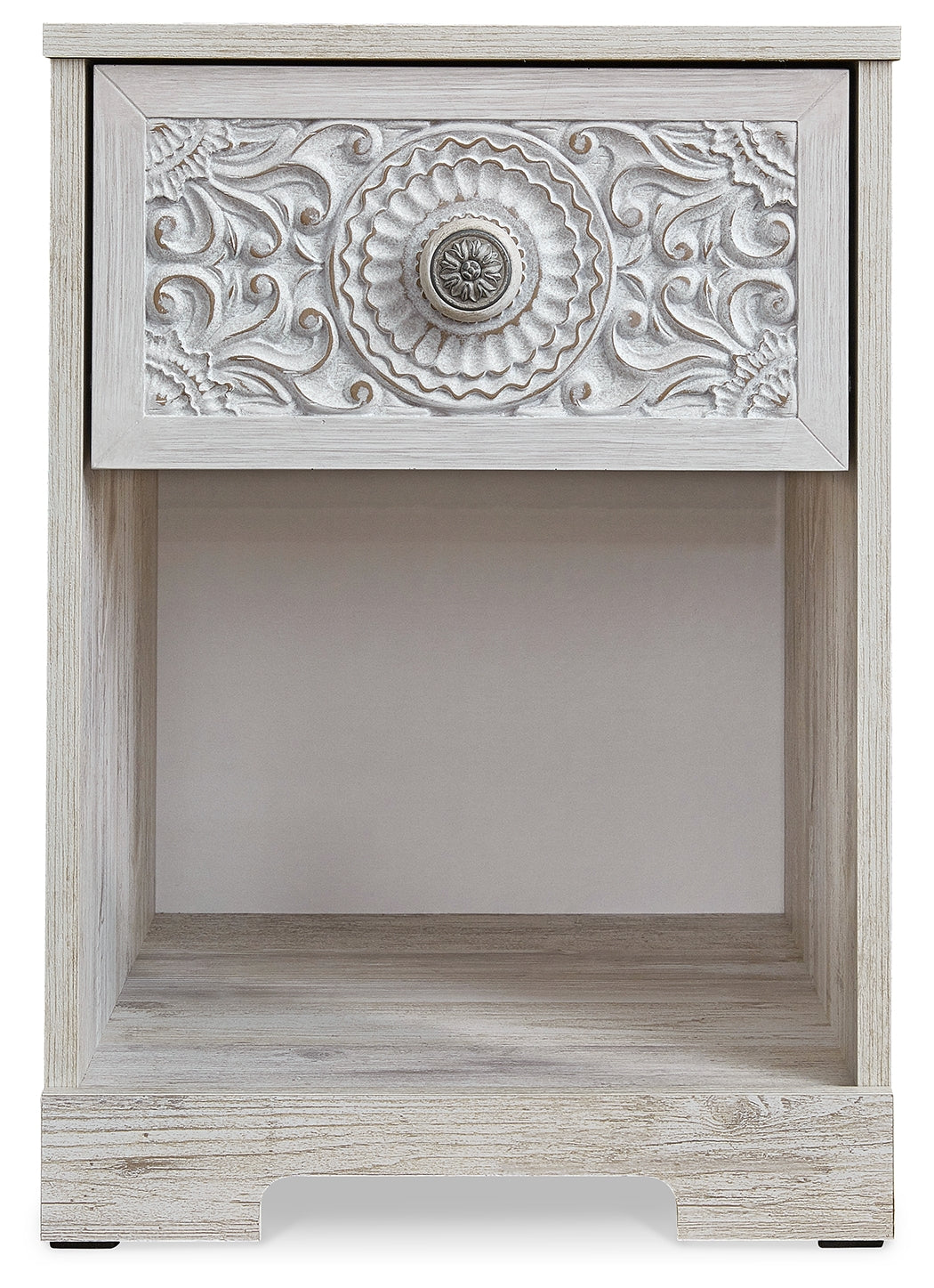 Paxberry Whitewash Nightstand (22.09" H) - Ornate Home