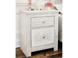 Paxberry Whitewash Nightstand (Online Special Price) (29.21" H) - Ornate Home