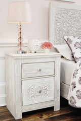 Paxberry Whitewash Nightstand (Online Special Price) (29.21" H) - Ornate Home