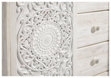 Paxberry Whitewash Queen Panel Bedroom Set with Chest and Nightstand (Online Special Price) - Ornate Home